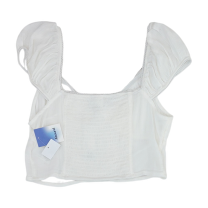 White Cropped Blouse