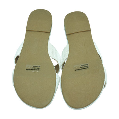 White Flat Sandals