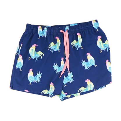 Navy Graphic Swim Bottom
