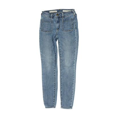 Blue High Rise Skinny Leg Jeans