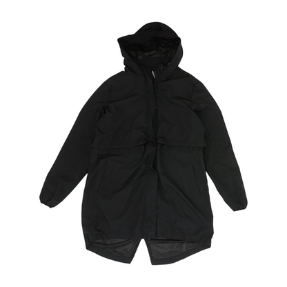 Black Solid Rain Jacket