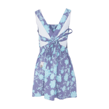 Blue Floral Mini Dress