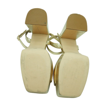 Gold Block Heels