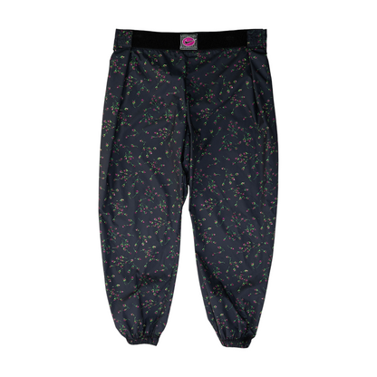 Black Floral Pants