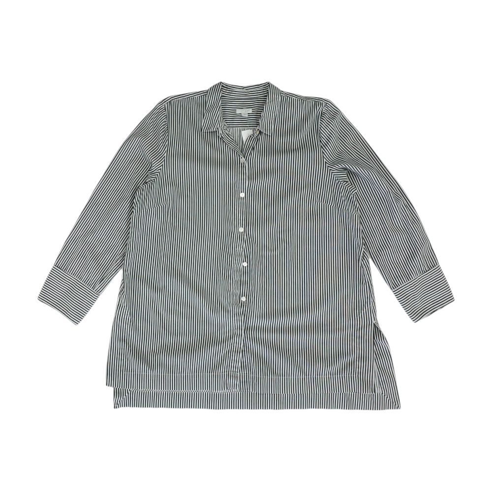 Black Striped Button Down