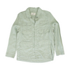 Green Solid Long Sleeve Button Down