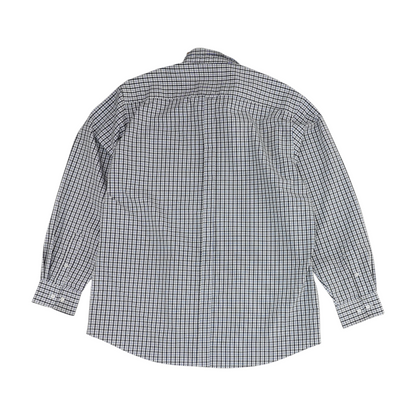 Blue Plaid Long Sleeve Button Down
