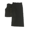 Black Solid Skirt Set