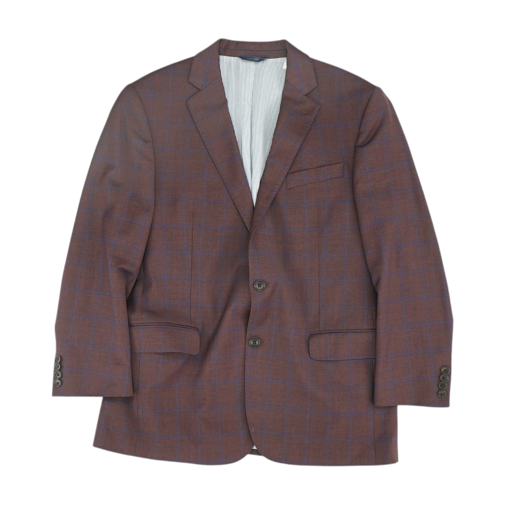 Burgundy Plaid Sport Coat