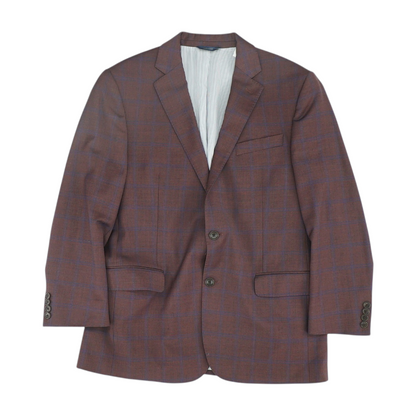 Burgundy Plaid Sport Coat