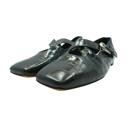 Black Slip-On Flats