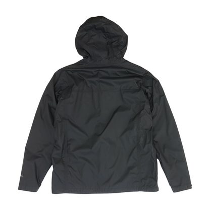 Black Solid Rain Jacket