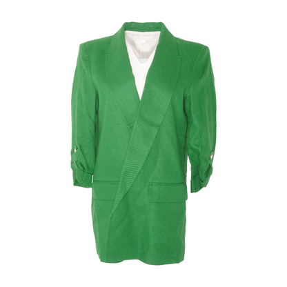 Green Solid Blazer