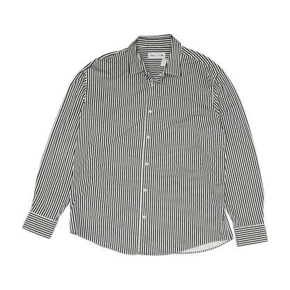 White Striped Long Sleeve Button Down