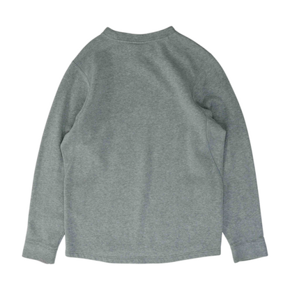 Gray Solid Sweatshirt Pullover