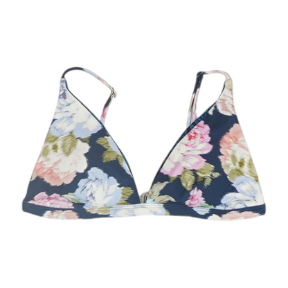 Navy Floral Swim Top