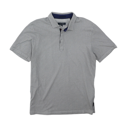 Gray Abstract Short Sleeve Polo