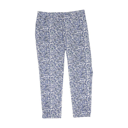 Blue Graphic Chino Pants