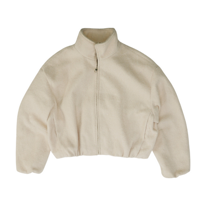 Beige Solid Jacket