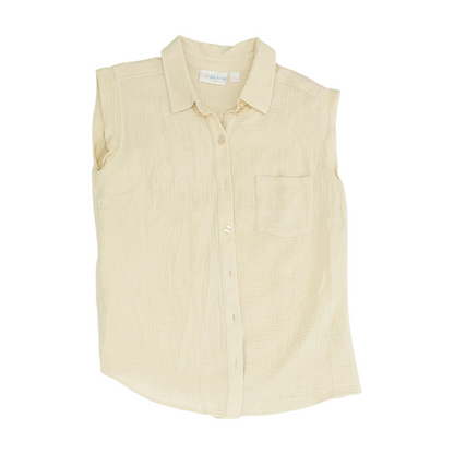 Beige Button Down