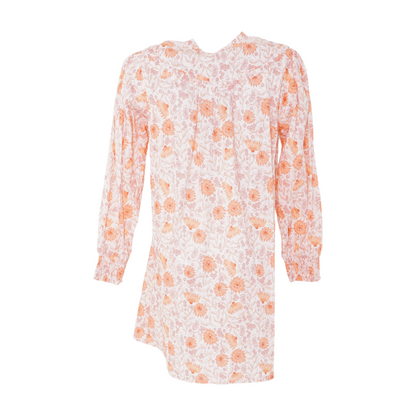 Peach Floral Mini Dress