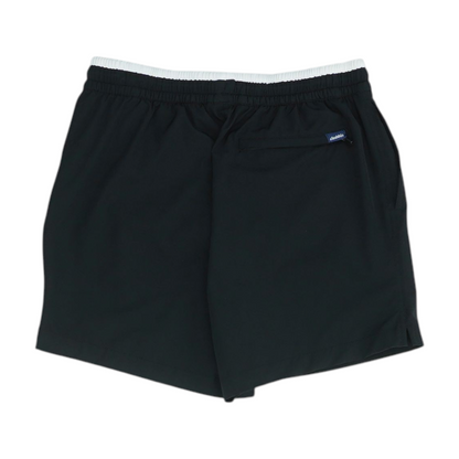 Black Color Block Swim Bottom