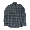 Gray Plaid Flannel Button Down