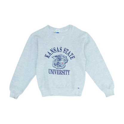 Vintage Gray Kansas State Wildcats Sweatshirt Pullover