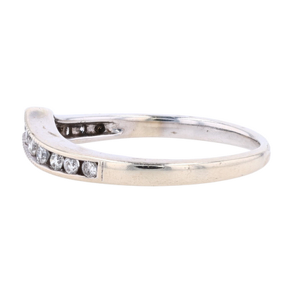 1/6 ctw 14K White Gold Diamond Band Ring