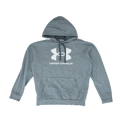 Gray Solid Hoodie Pullover