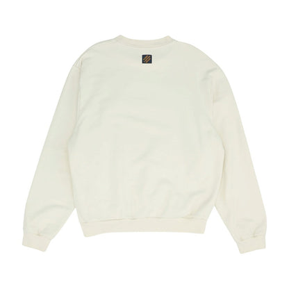 Ivory Embroidered Signature Crewneck