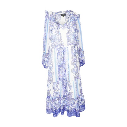 Blue Paisley Midi Dress