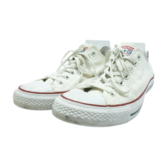 White Low-Top Athletic Shoes