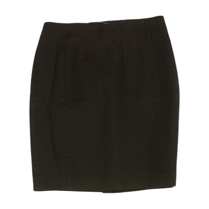 Black Solid Mini Skirt