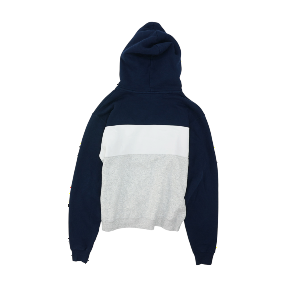 Gray Color Block Hoodie Pullover