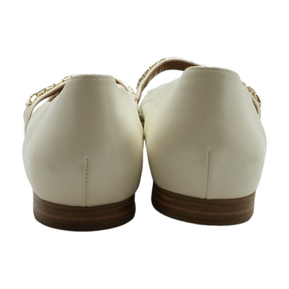 Ivory Slip-On Flats