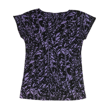 Purple Graphic Blouse
