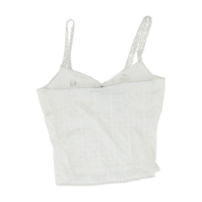 White Cropped Blouse