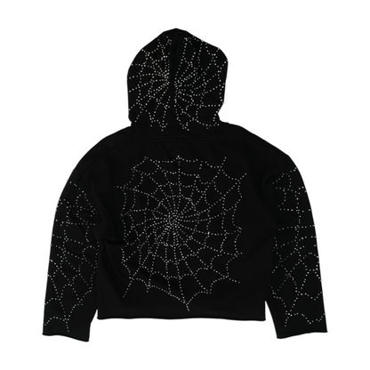 Black Solid Hoodie Pullover