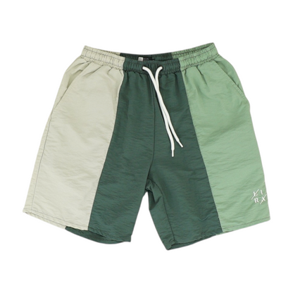 Green Color Block Swim Bottom