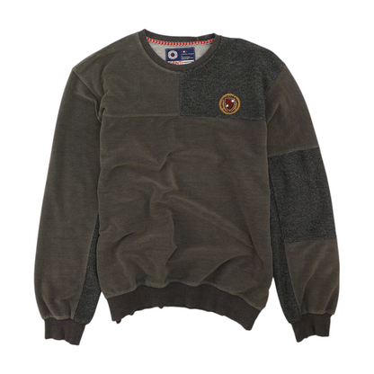 Gray Solid Sweatshirt Pullover