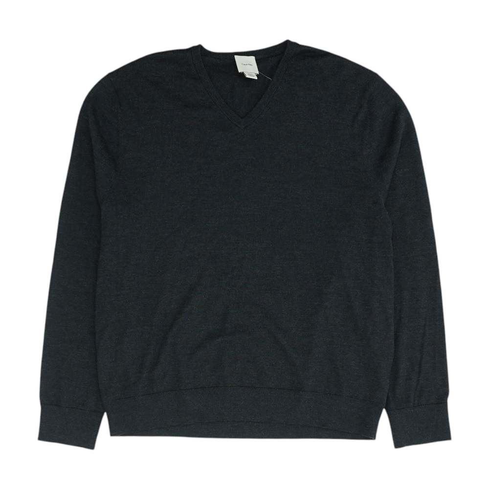 Charcoal Solid Pullover Sweater