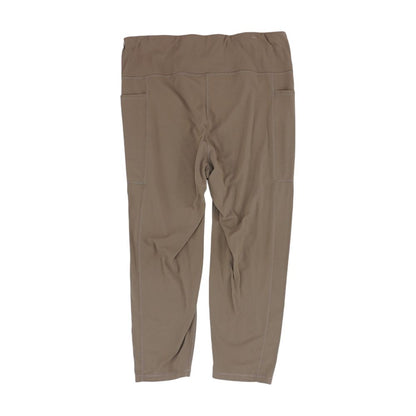 Brown Solid Leggings