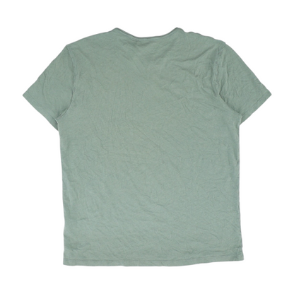 AllSaints Green Solid T-Shirt – Image 2