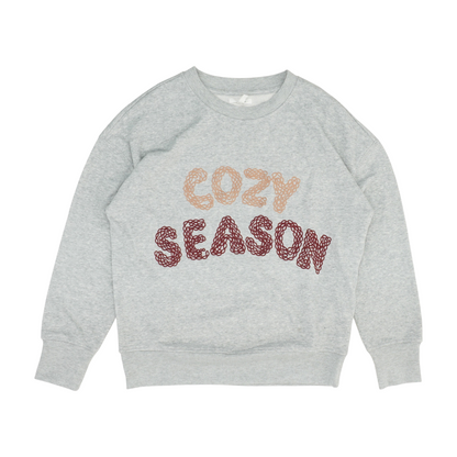 Gray Solid Sweatshirt Pullover