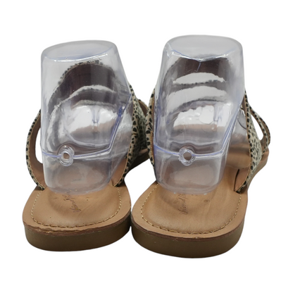 Beige Flat Sandals