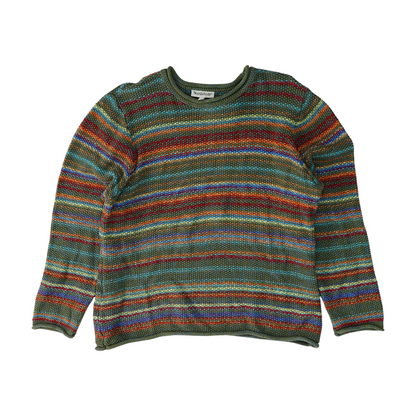 Multi Plus Abstract Pullover Sweater