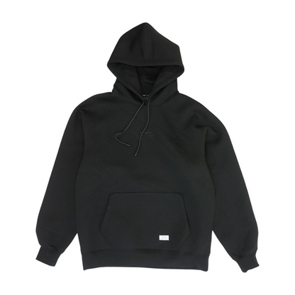 Black Solid Hoodie Pullover