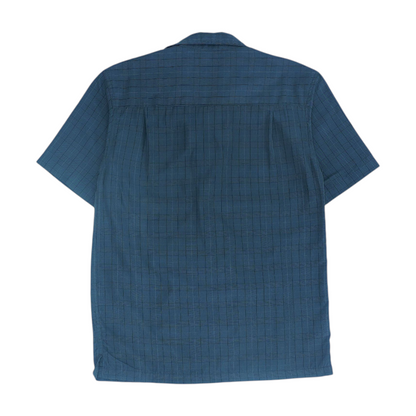 Black Plaid Short Sleeve Button Down