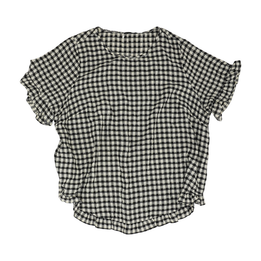 Black Plus Check Blouse